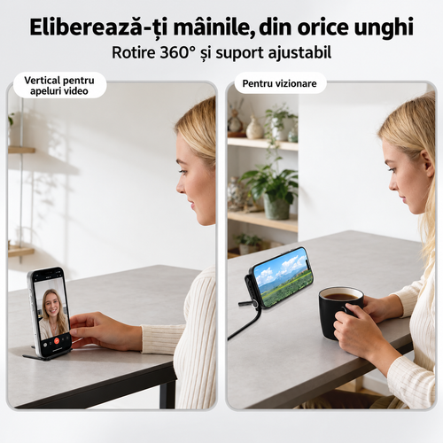Încărcător Universal cu Suport Telefonic